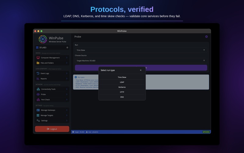 WinPulse - Windows Admin App screenshot