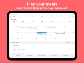 MealBoard - Meal Planner iPad screenshot