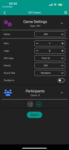 Darts Scoreboard App screenshot