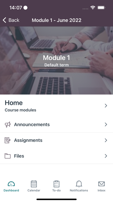 Fitch Learning Canvas Student iPhone screenshot 2 - Education app