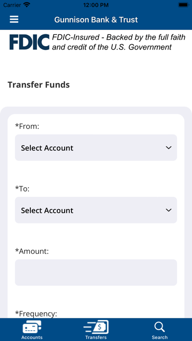 The Gunnison Bank and Trust Co Screenshot