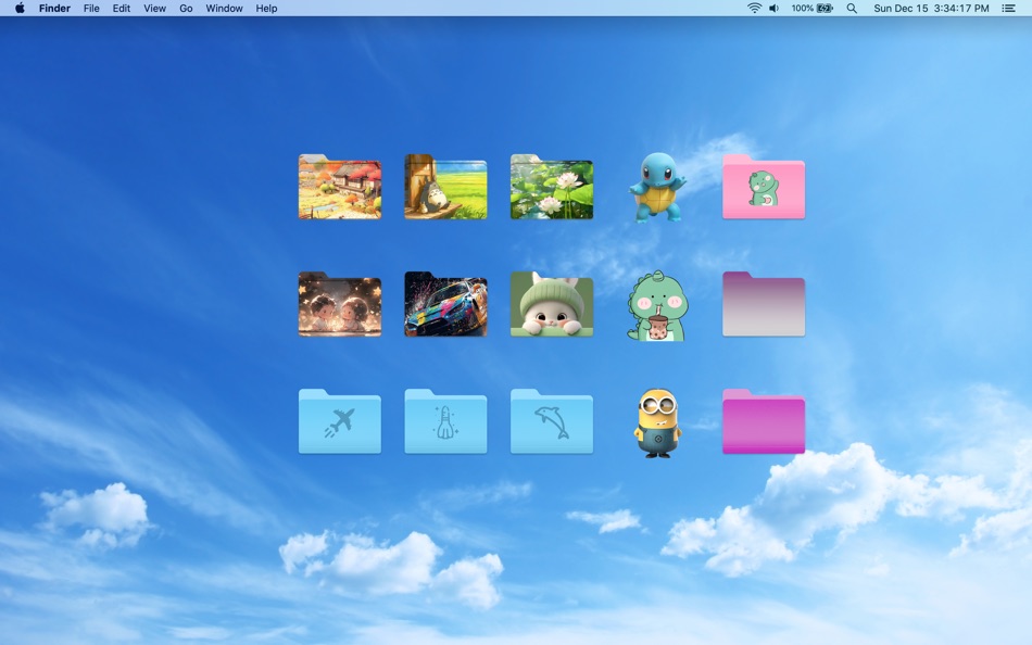 #1. Colorful Folders-Desktop icon (macOS) 由: 建 唐