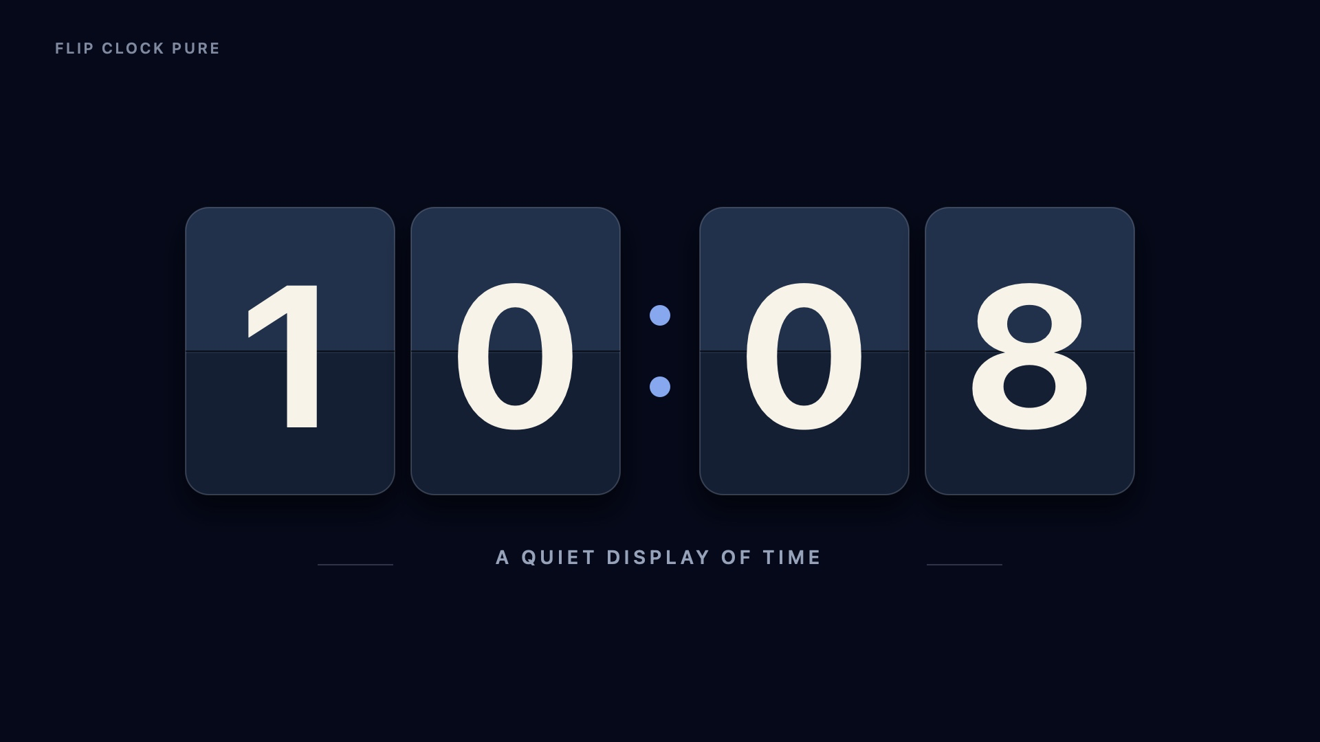Flip Clock Pure screenshot 13