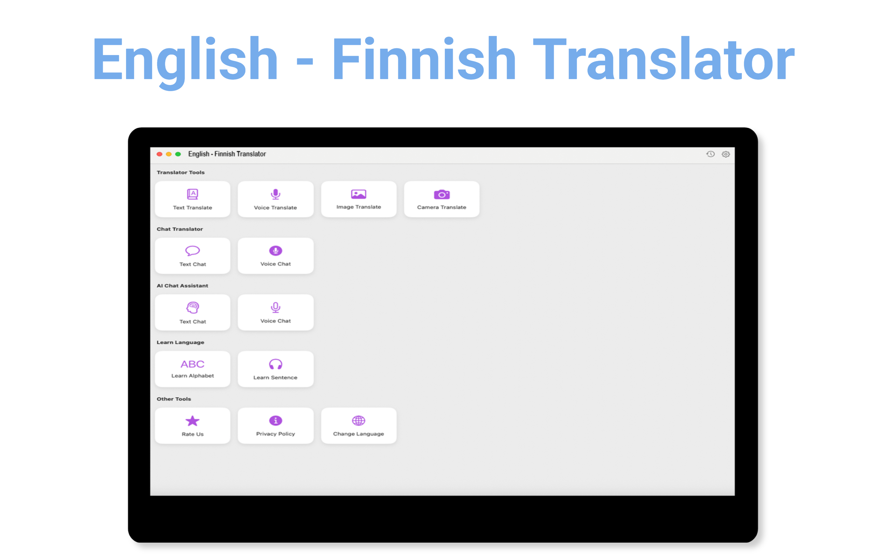 English - Finnish Translator