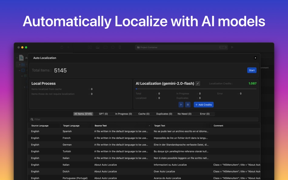 #4. Auto Localize (macOS) بواسطة: Muharrem Ozkan