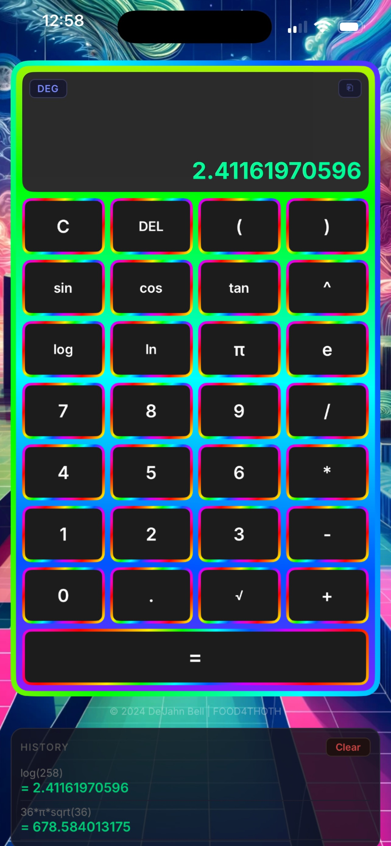 Glo-CALCULATO screenshot 5