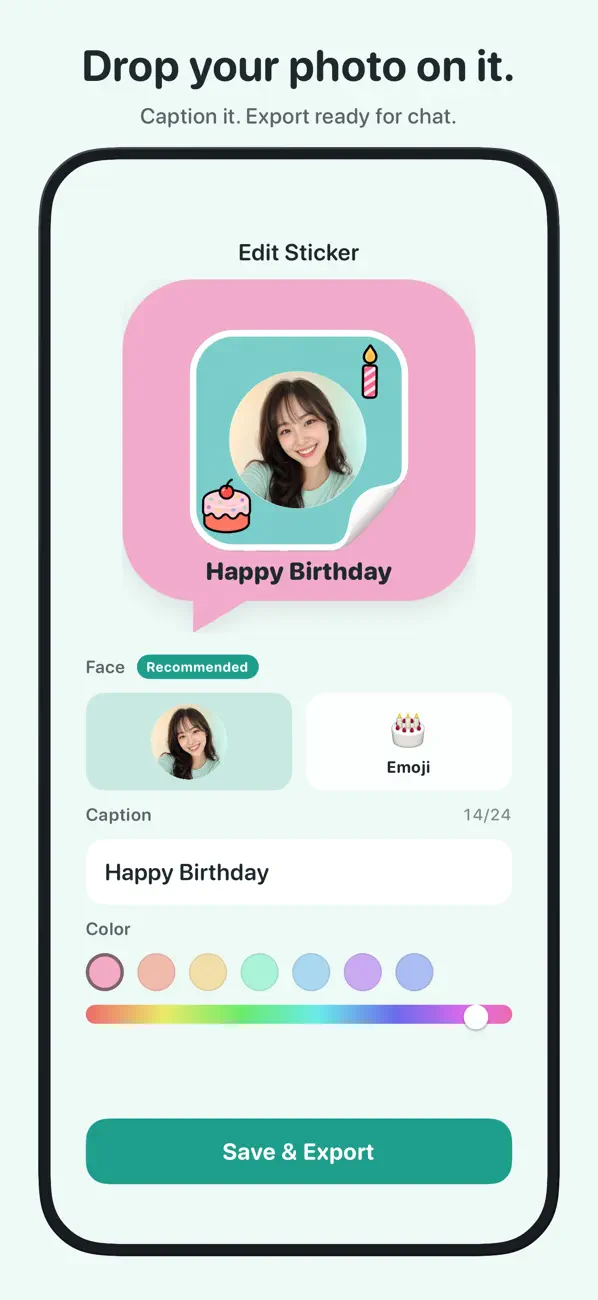 Screenshot #2 pour Emoji Keyboard - Face Bit Moji