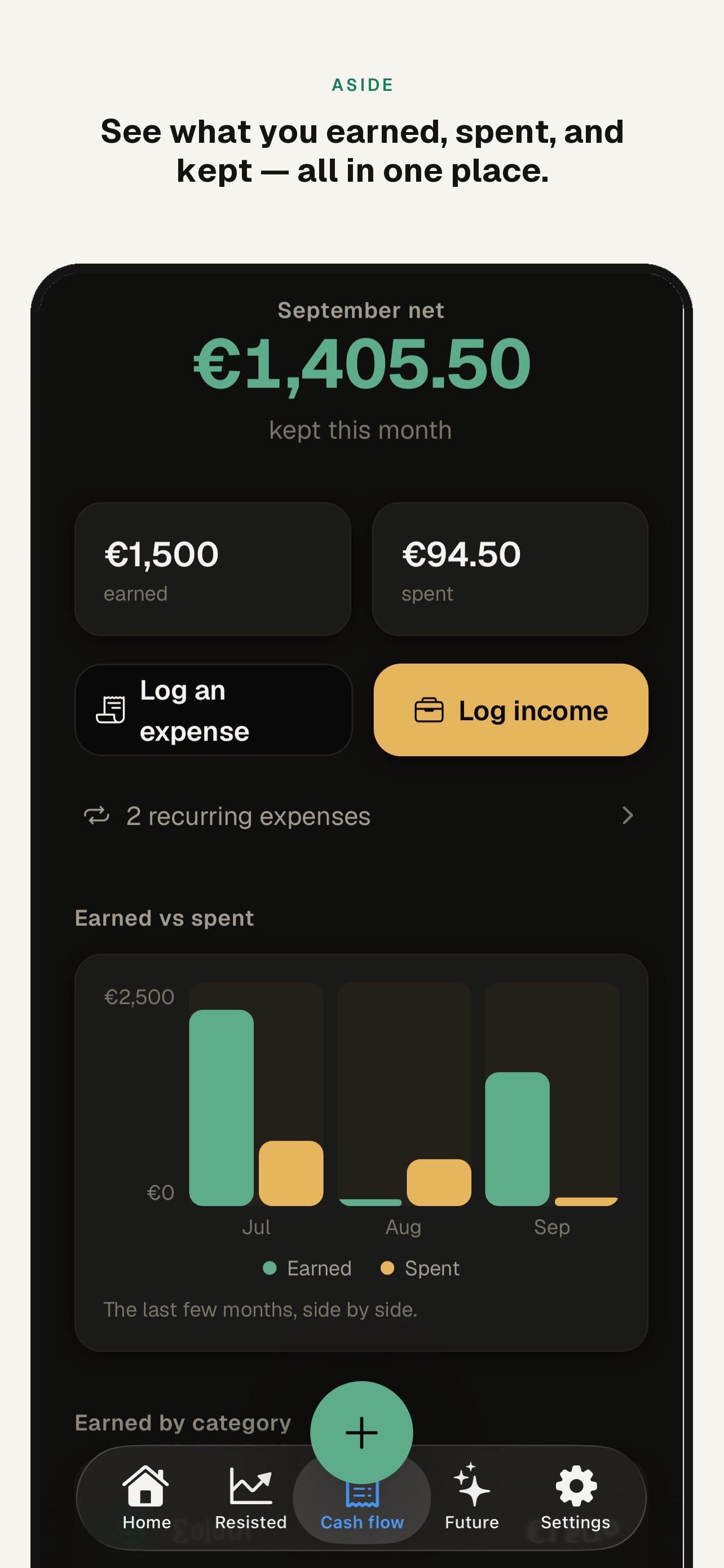 Screenshot 2 of Aside: Savings and Goals
