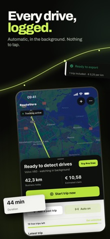 RouteVero: Mileage Tracker iPhone screenshot