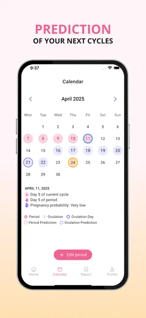 Dahe - Menstrual Calendar screenshot 3