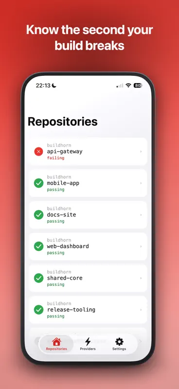 Buildhorn: CI/CD Alerts screenshot 1 of 5