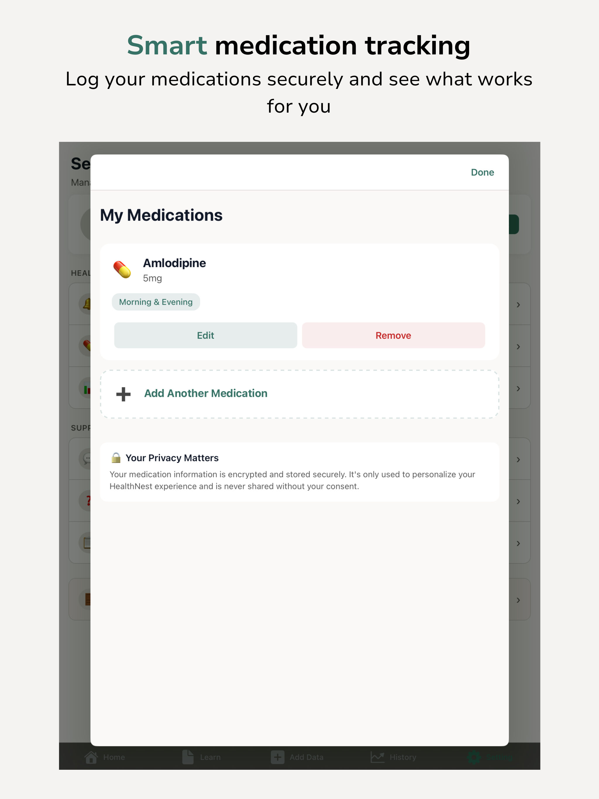 HealthNest Blood Pressure App