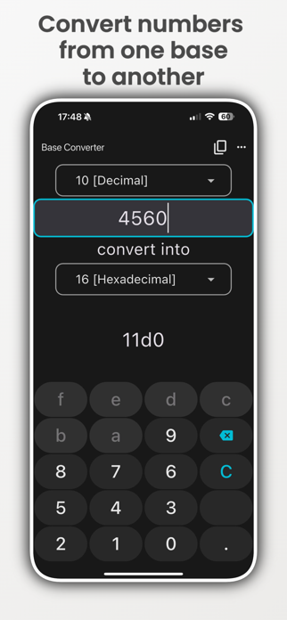 Base Converter. Screenshot 2 of 4