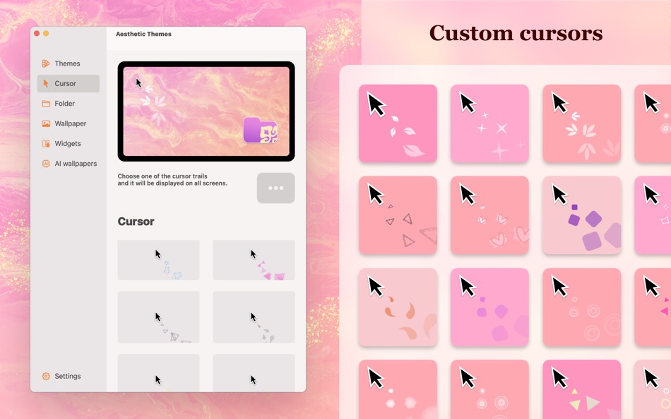 #5. Aesthetic Background Themes (macOS) Podle: Simpledio, LLC