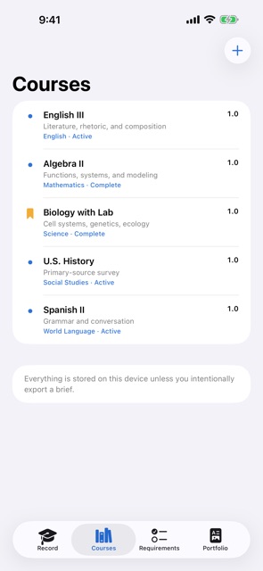 Creditweave: Homeschool Log screenshot 3