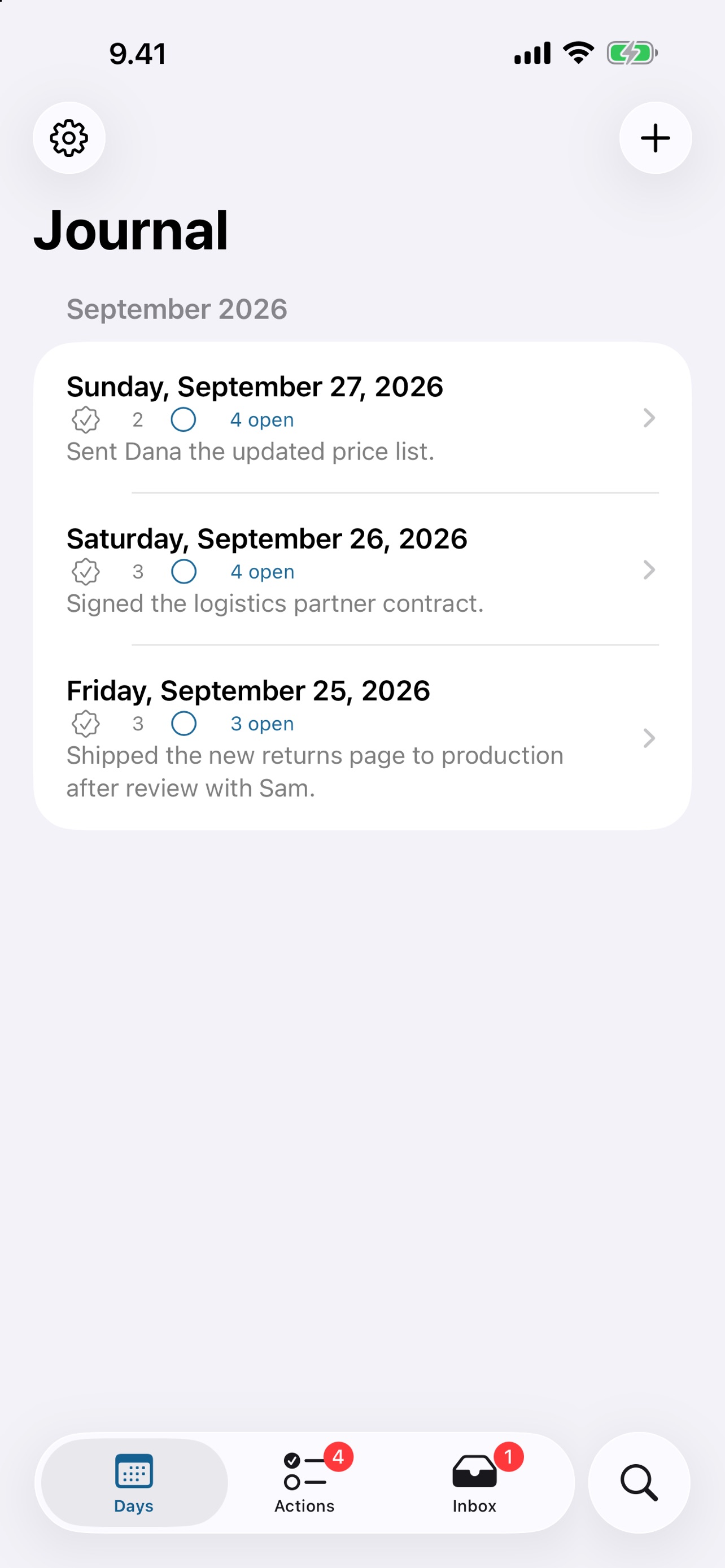 Screenshot 1 of Eport Journal