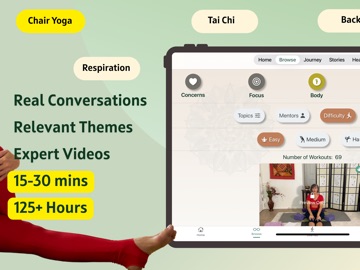 Oseterics Yoga and Tai Chi iPad screenshot