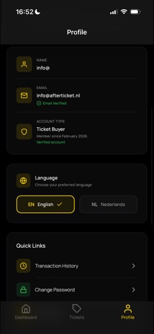 After Ticket screenshot