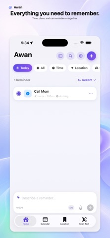 Awan – Smart Reminders Screenshot 2 of 10
