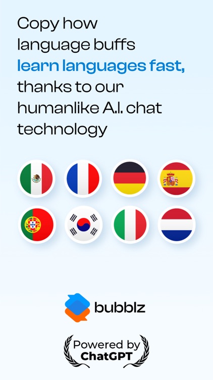 AI Language Practice - Bubblz