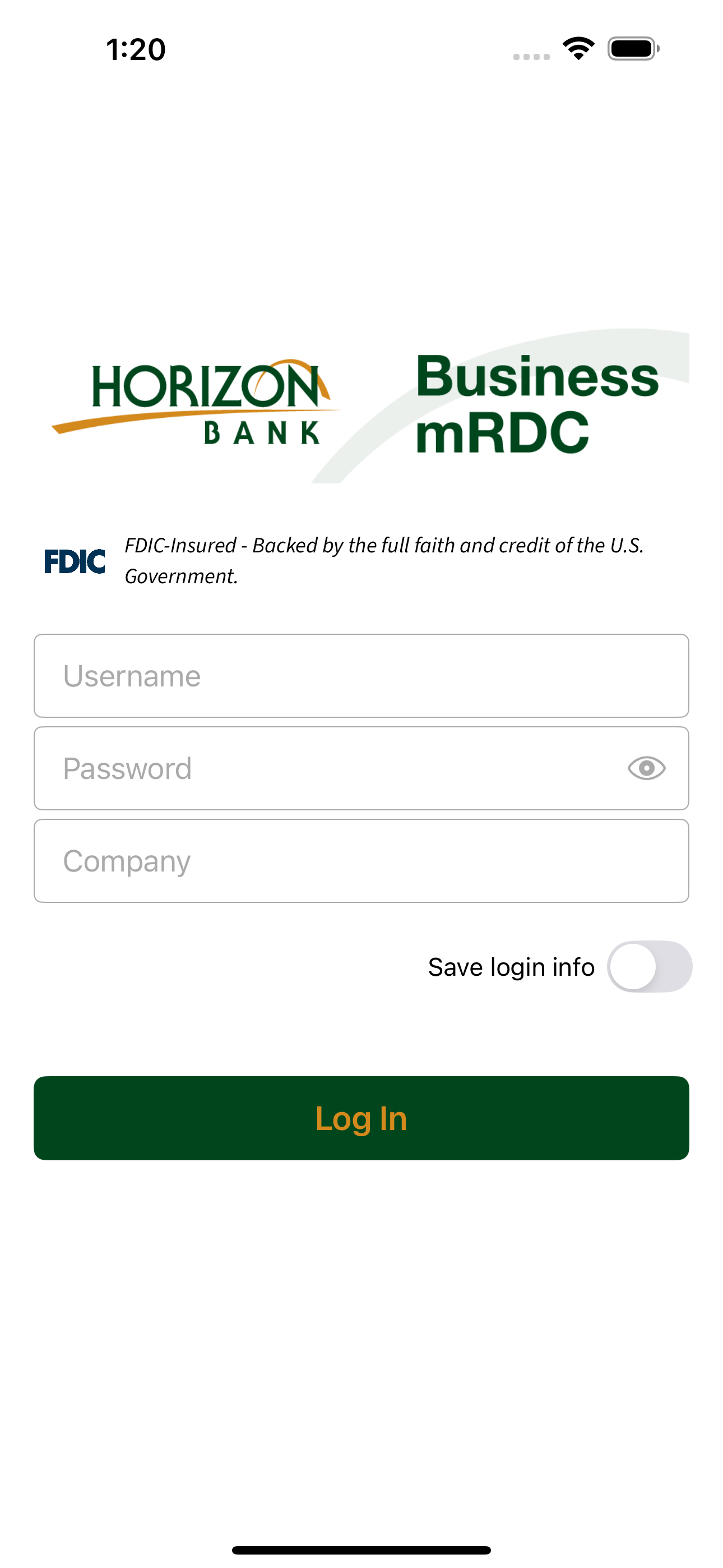 Horizon Bank mRDC