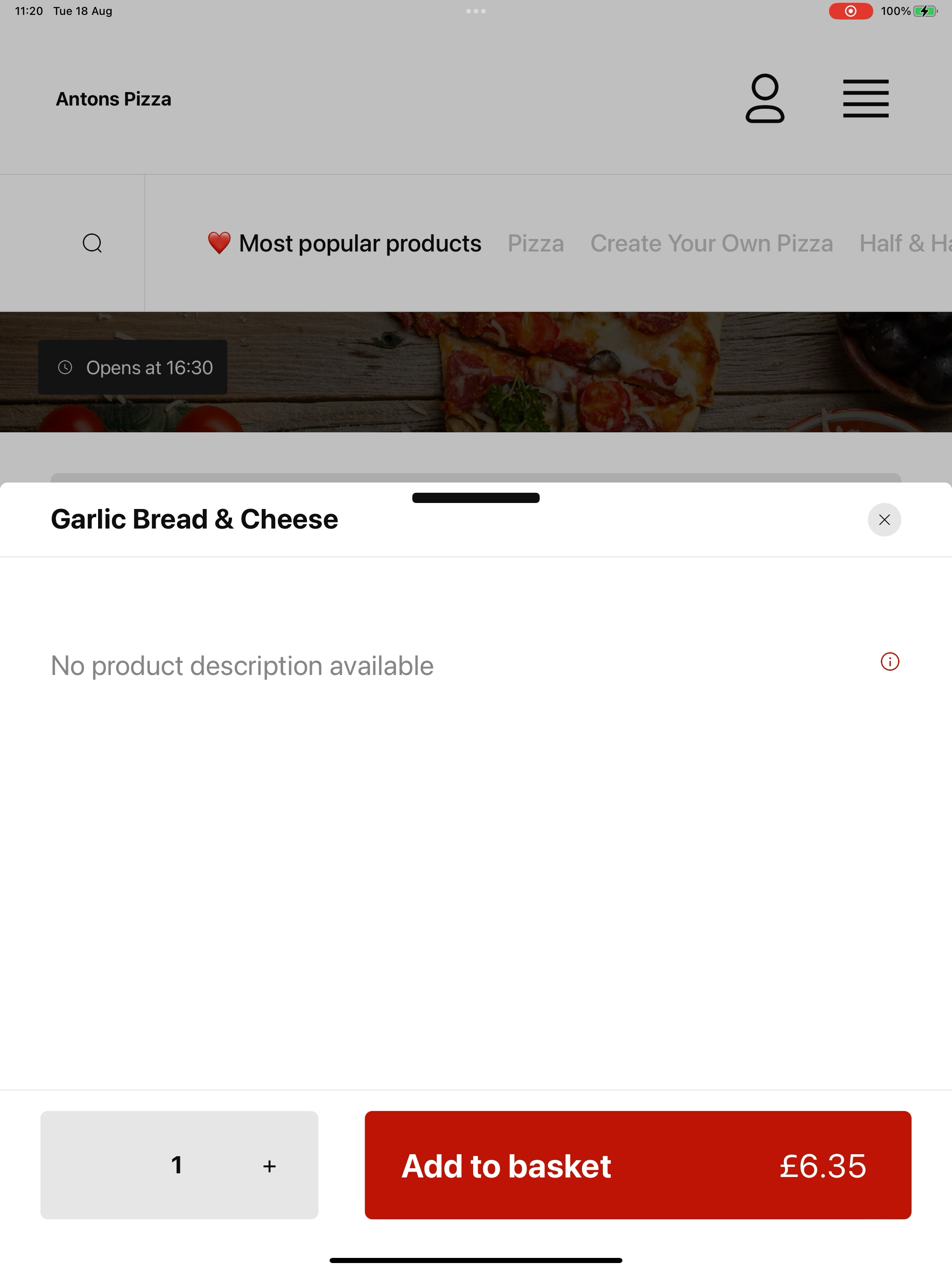 Antons Pizza screenshot 10