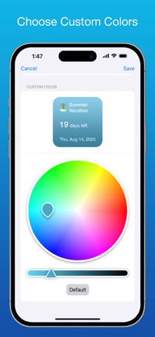 Countdown 2025 iPhone screenshot