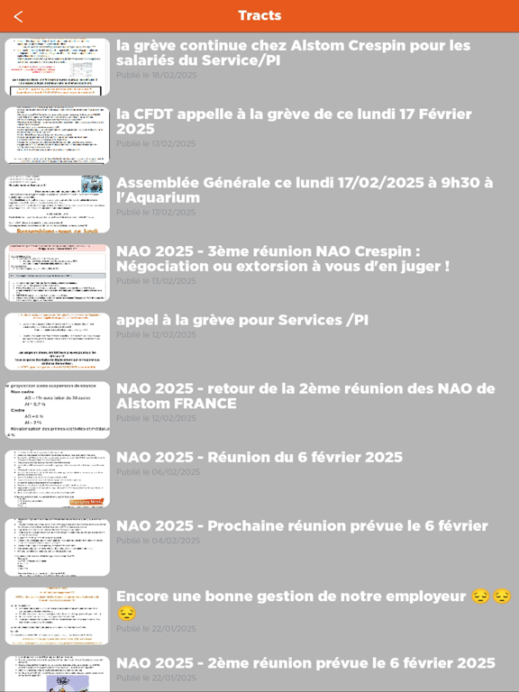 Screenshot #4 pour CFDT Alstom Crespin