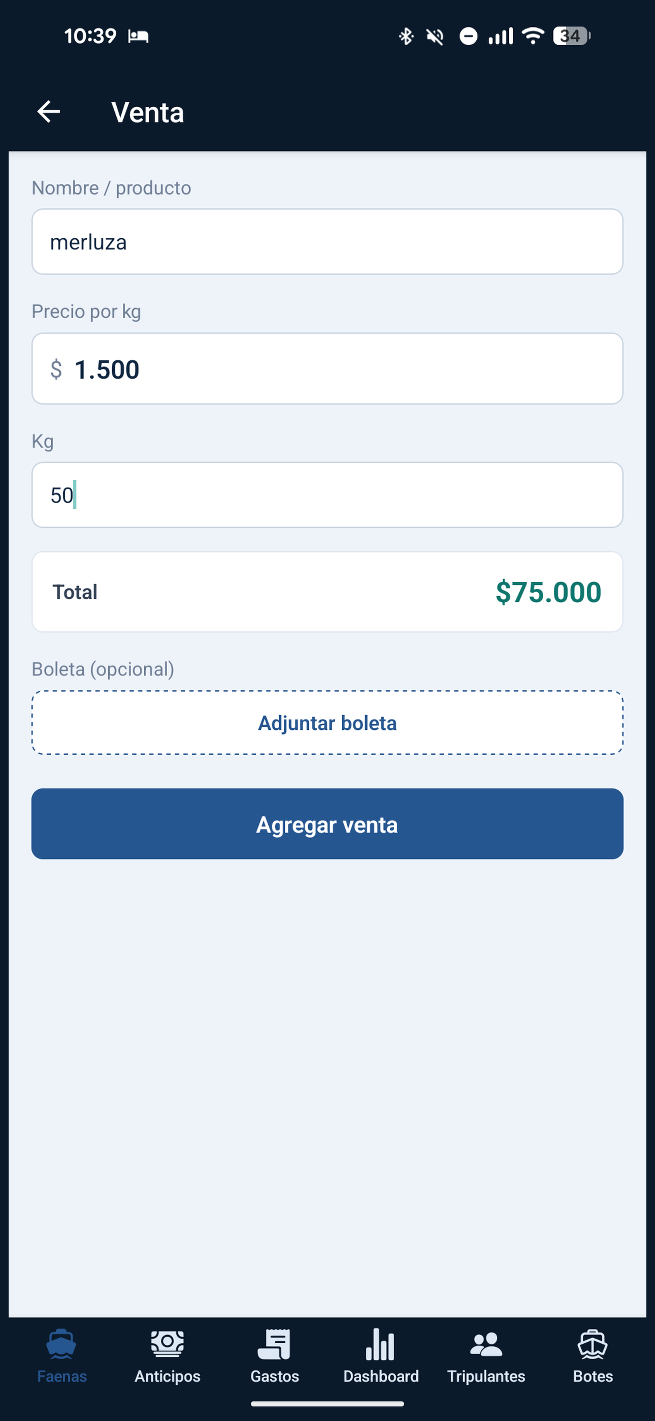 FaenaPesca screenshot 4
