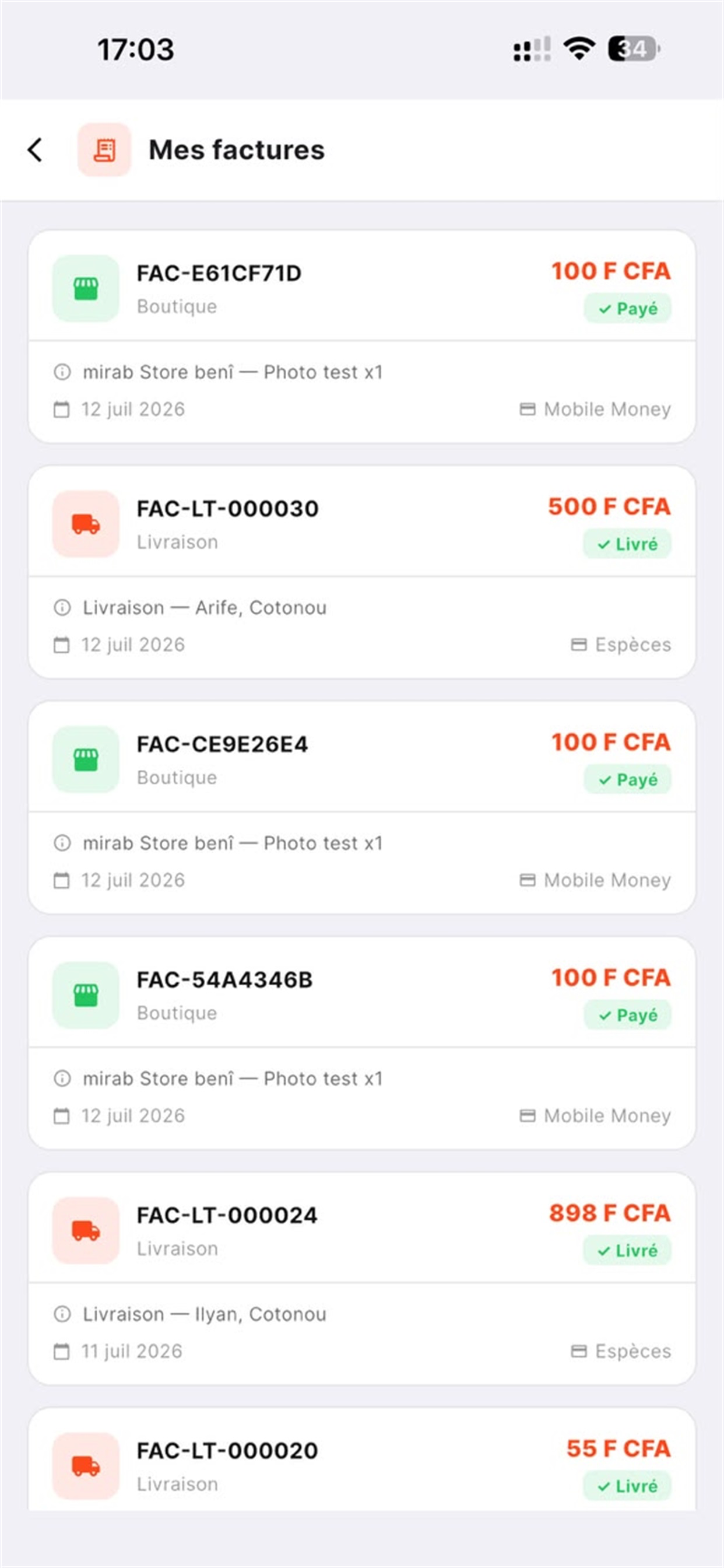 LeTransporteur - Client screenshot 8