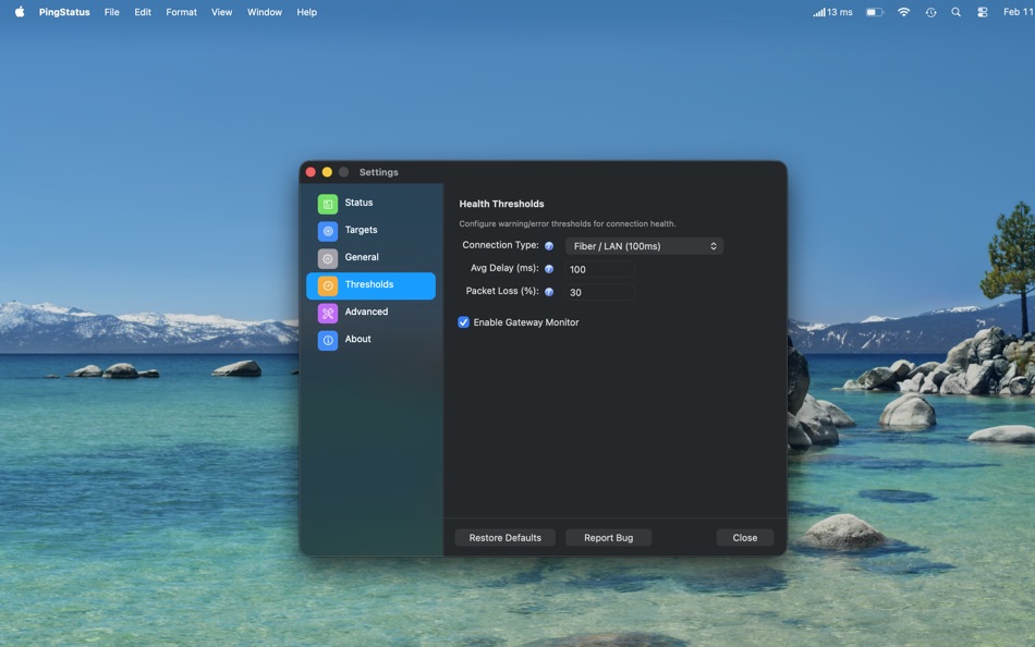 #8. Ping Status (macOS) Ved: Jon Cavallo