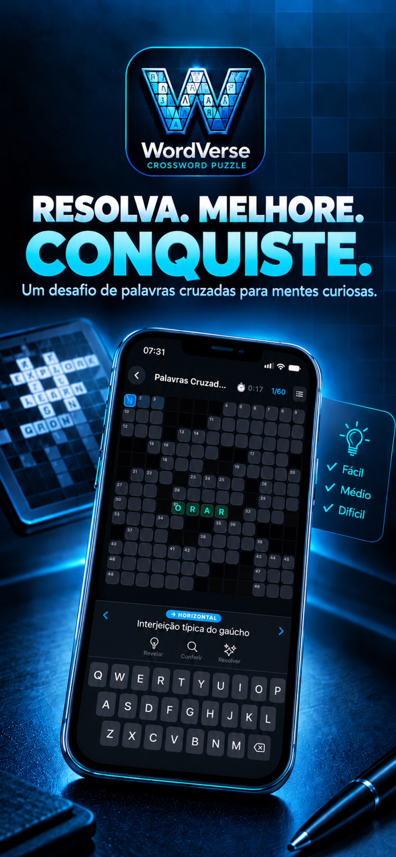 Screenshot 1 of WordVerse: Palavras Cruzadas