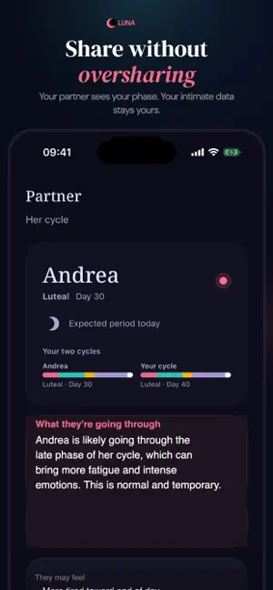 Luna: Cycle Tracker & AI screenshot 2