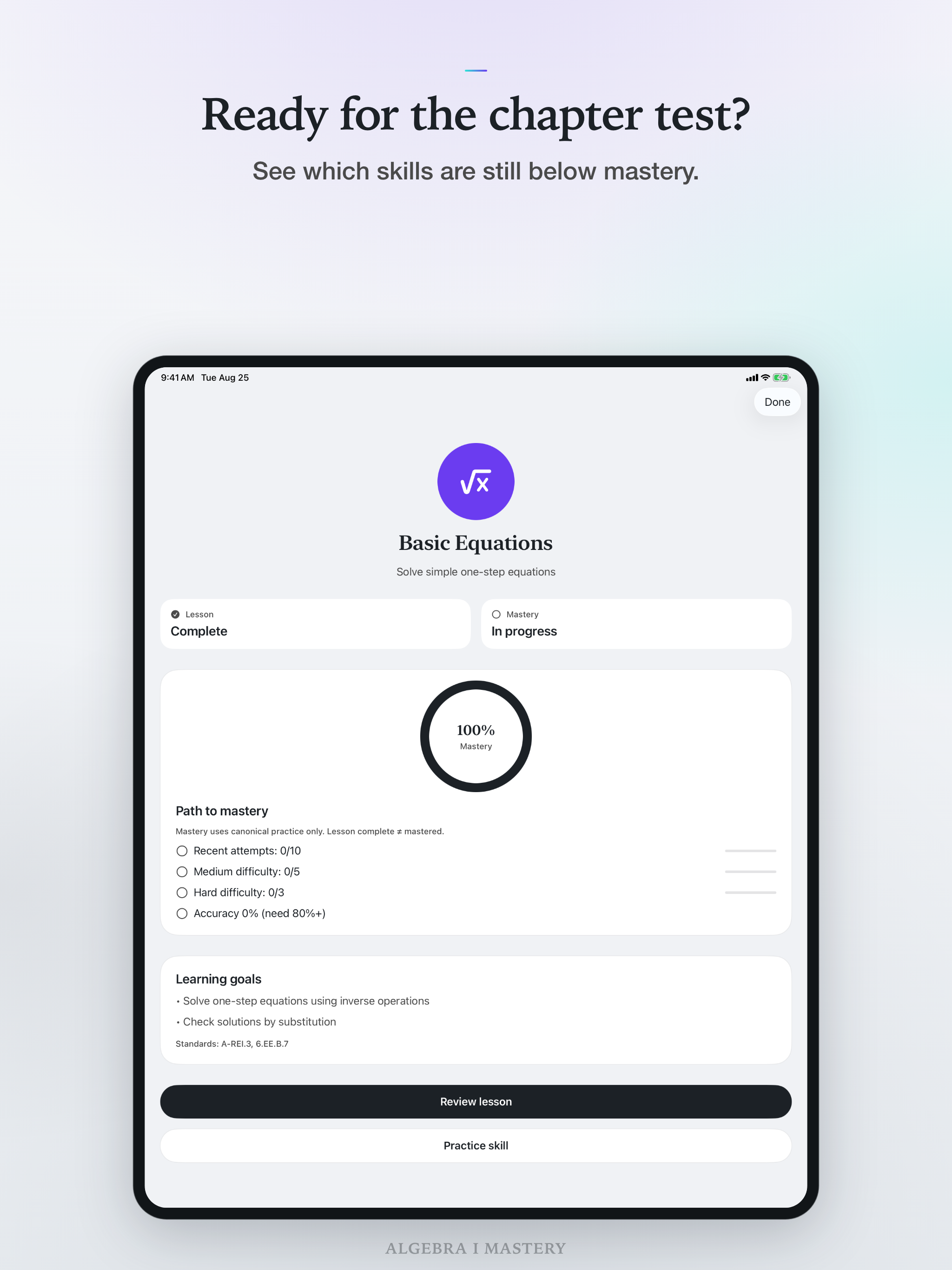 Algebra 1 Mastery: AI Tutor screenshot 15