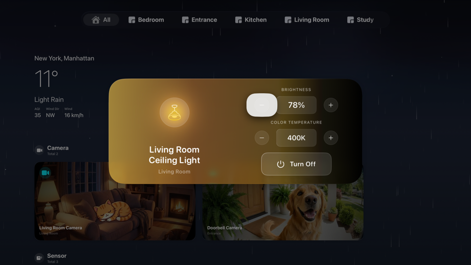 #3. Room Board for Home Assistant (iOS) Göre: 晨阳 段