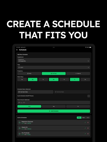 Vitamin & Supplement Tracker iPad screenshot