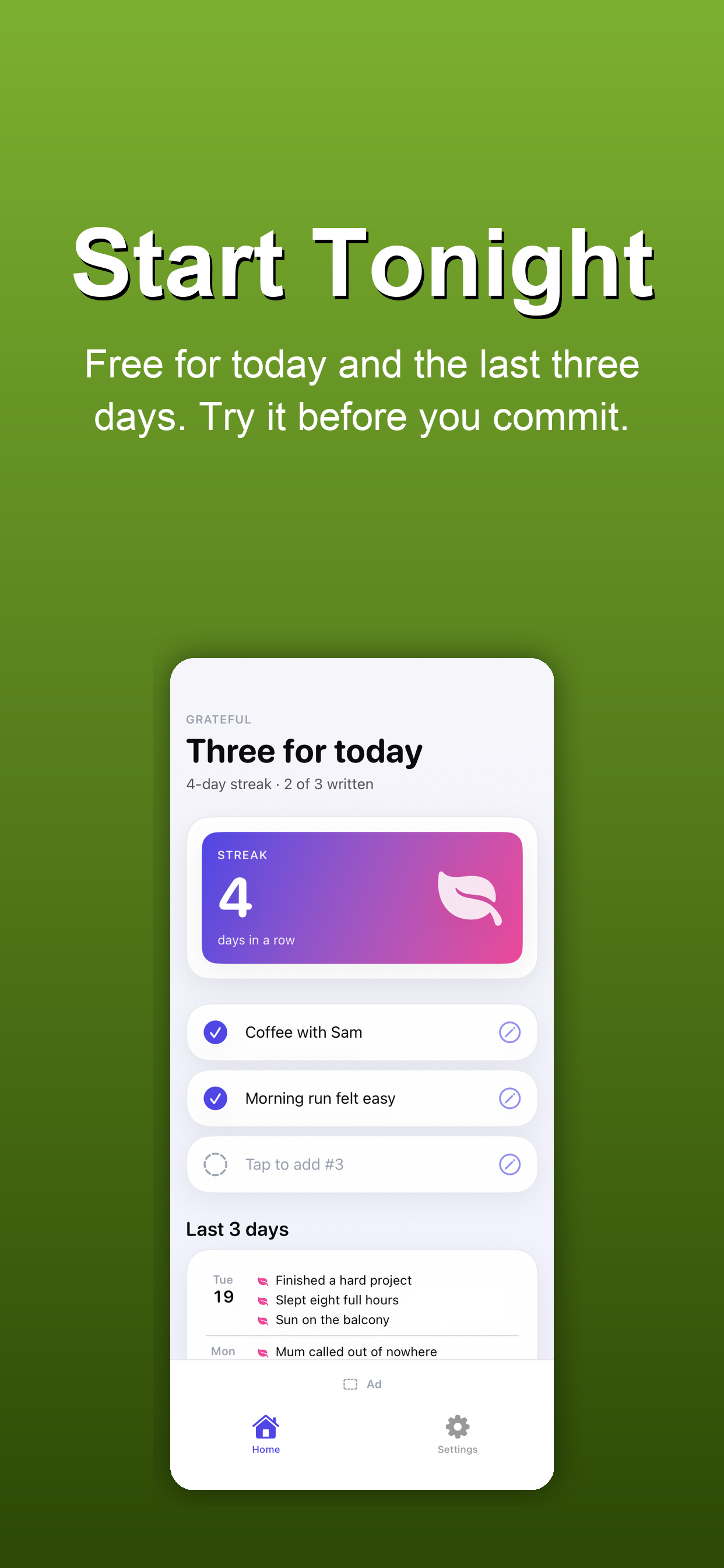 Gratitude Diary Plus