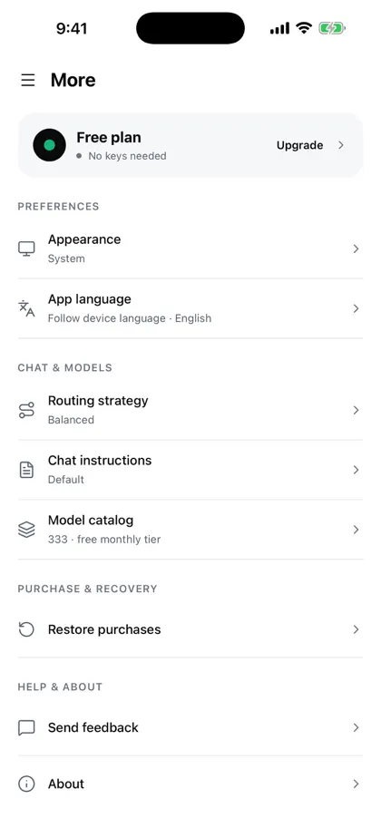 LLMAPI: AI Chat & API ekran görüntüsü 3 / 3