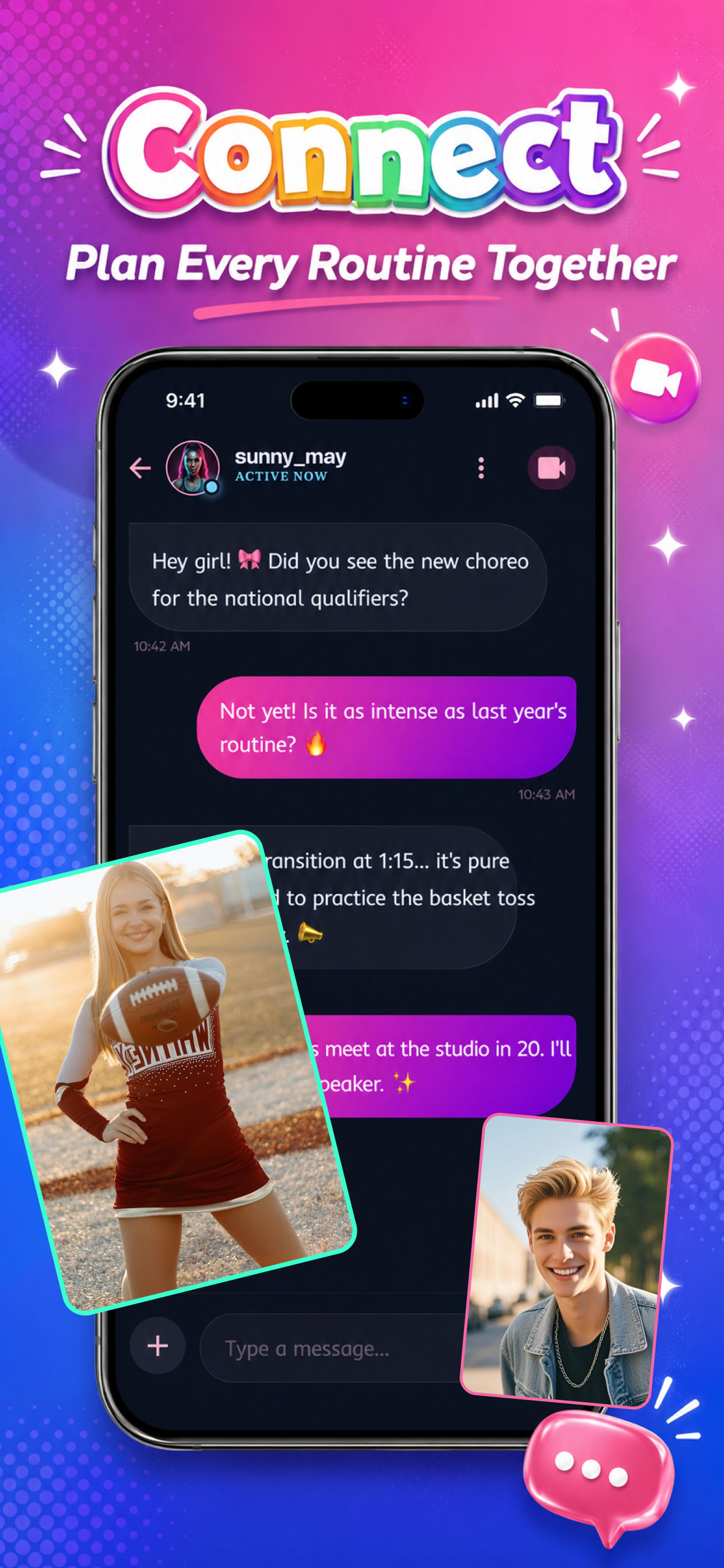 Kolala-Cheer Dance&Chat screenshot 4