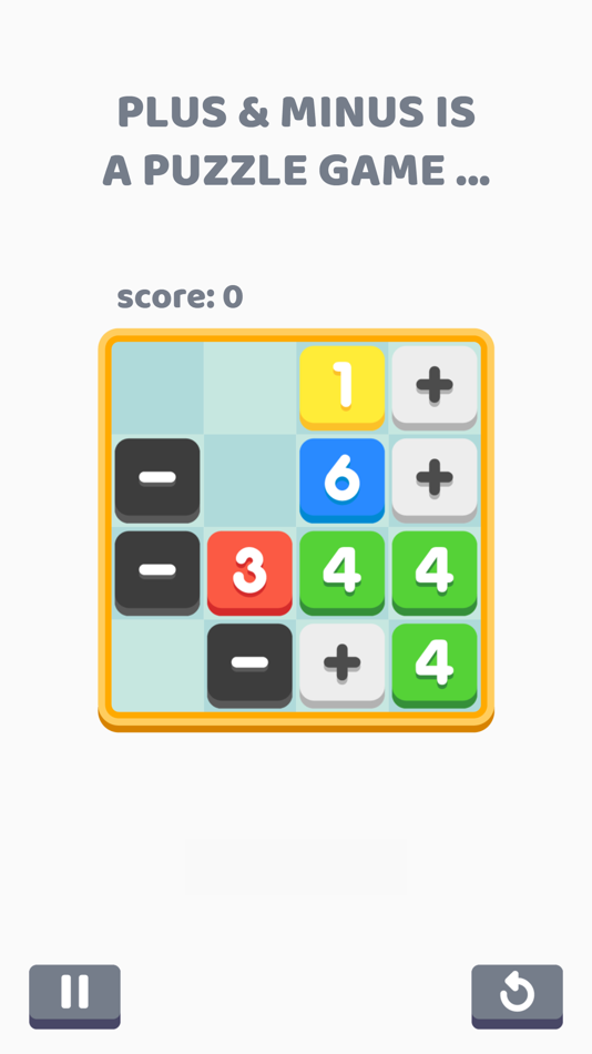 #1. Plus & Minus - puzzle game (iOS) Podle: Viviana Baeza