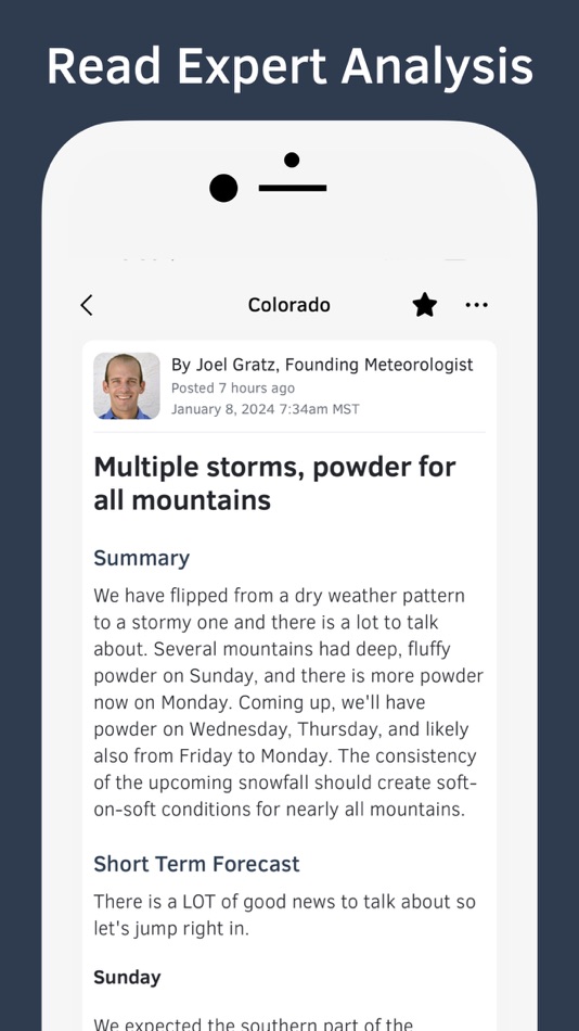 #2. OpenSnow (iOS) Av: Cloudnine Weather LLC