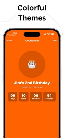 Birthday Countdown - TickClock Screenshot 3 of 5