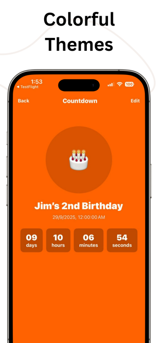 Birthday Countdown - TickClock Screenshot 3 of 5