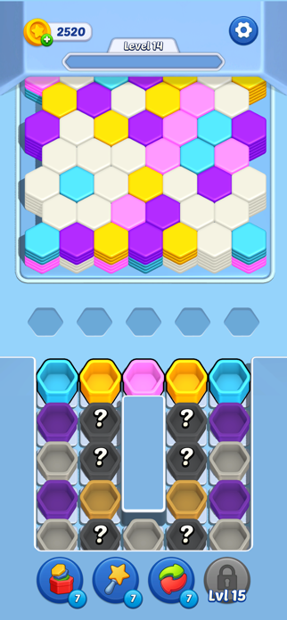 Hexa Fall: Color Sort Screenshot 5 of 8