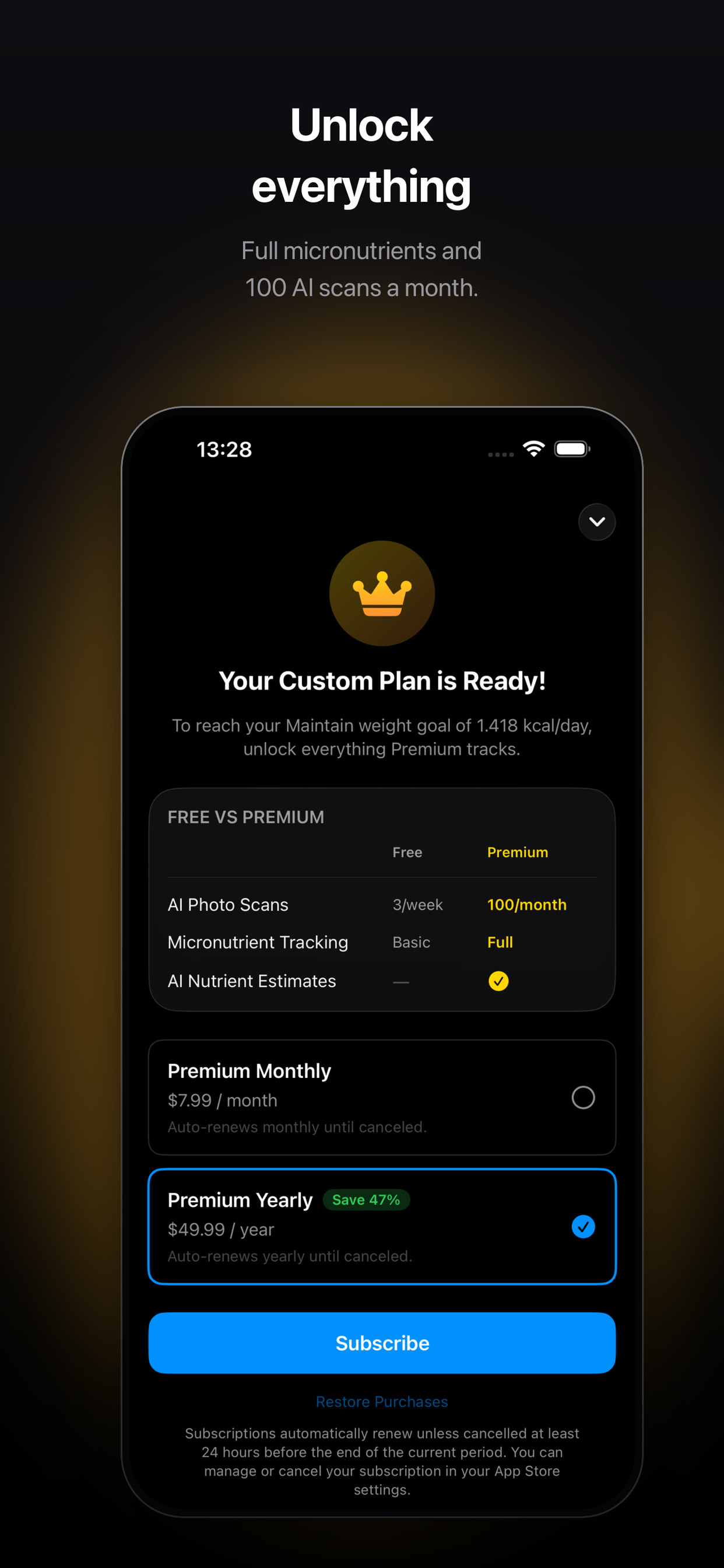Healthness: Fasting & AI Diet screenshot 11