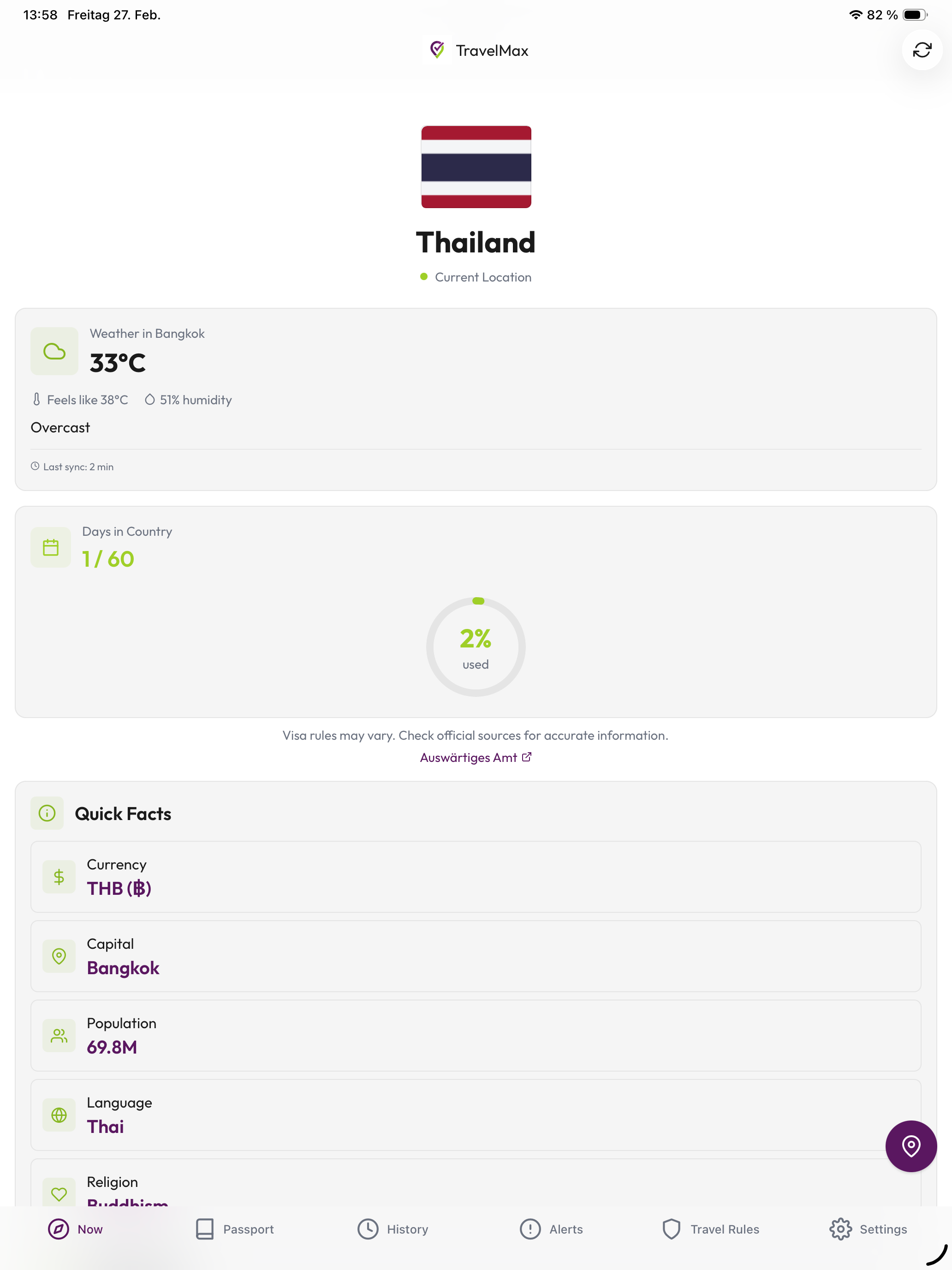 TravelMax - Visa Tracker