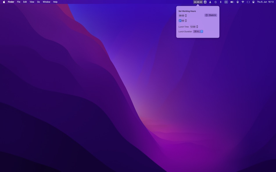 ClockOut Countdown (macOS) 由: Viktor Hodobay