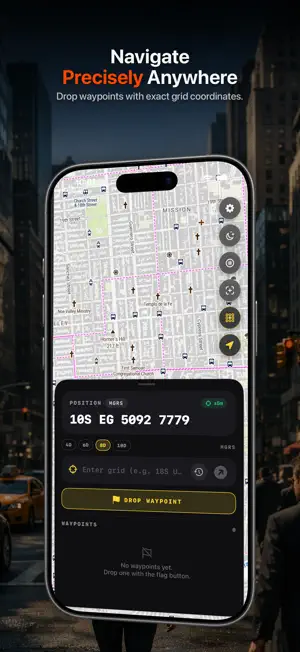 GridNav - MGRS Land Nav GPS screenshot 1