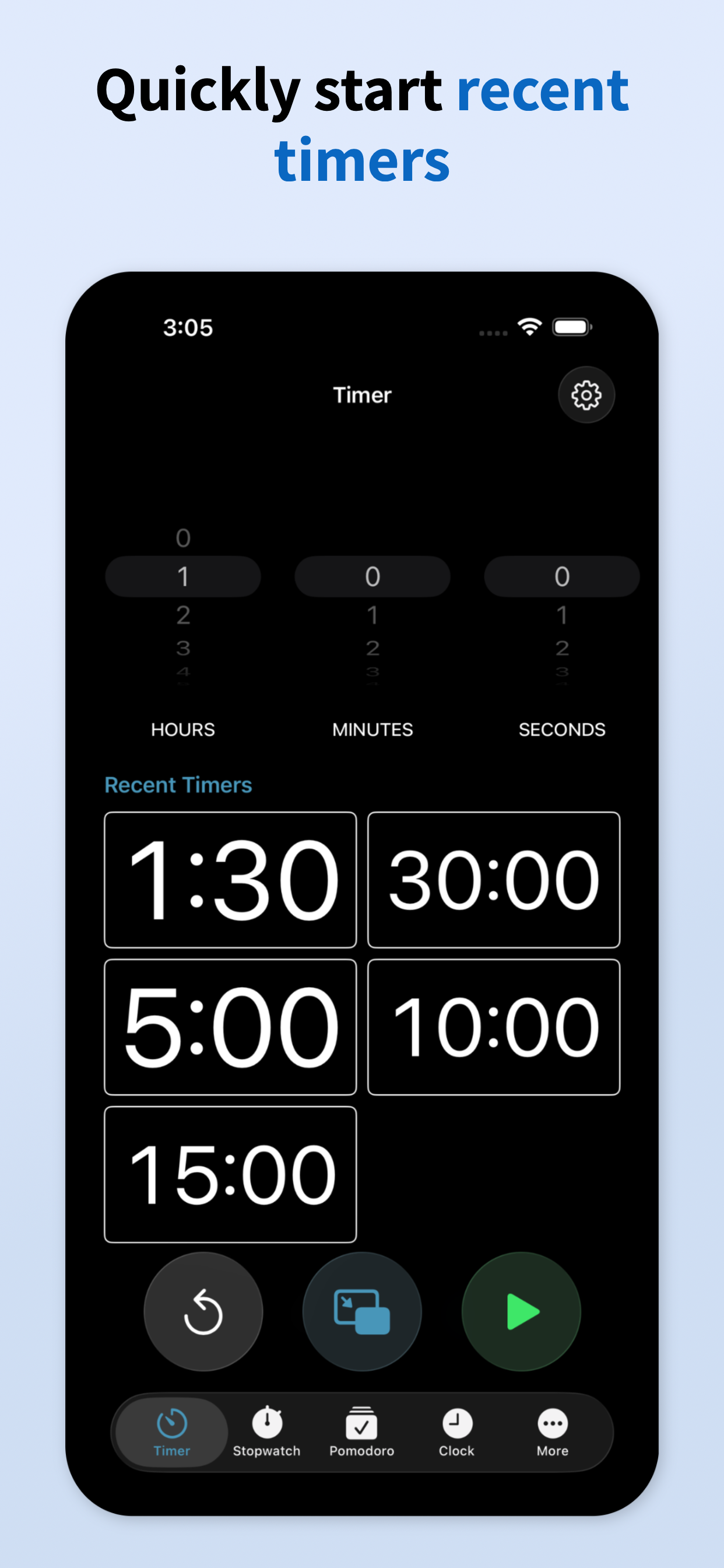 Pop Out Timer Stopwatch Clock