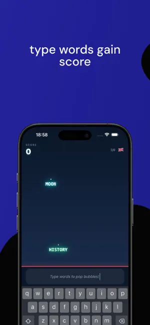Word Meteors: Typing Game screenshot 2